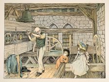 The Clockwinder, from Four and Twenty Toilers, pub. 1900 (colour lithograph)