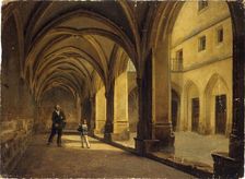 The Cloitre des Billettes round 1830, current 4th arrondissement. Creator: Unknown