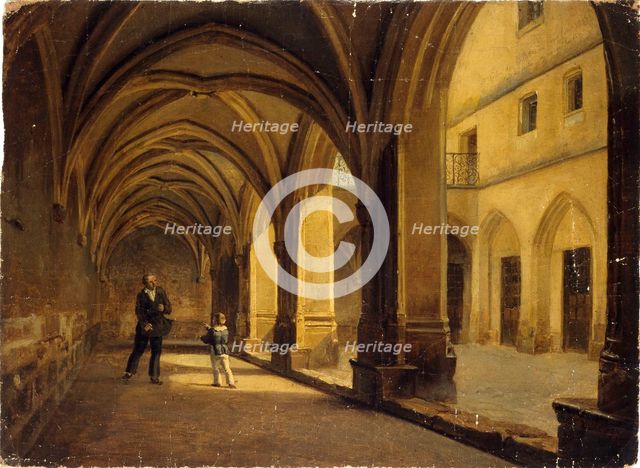 The Cloitre des Billettes round 1830, current 4th arrondissement. Creator: Unknown.