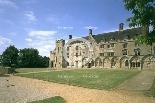 The cloister, Battle Abbey, East Sussex, 1998. Creator: J Bailey.