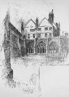The Cloisters, Westminster Abbey 1890. Artist: Herbert Railton