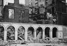 The Cloisters in the Temple after having been wrecked by fire 1941