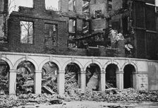 The Cloisters in the Temple after having been wrecked by fire 1941