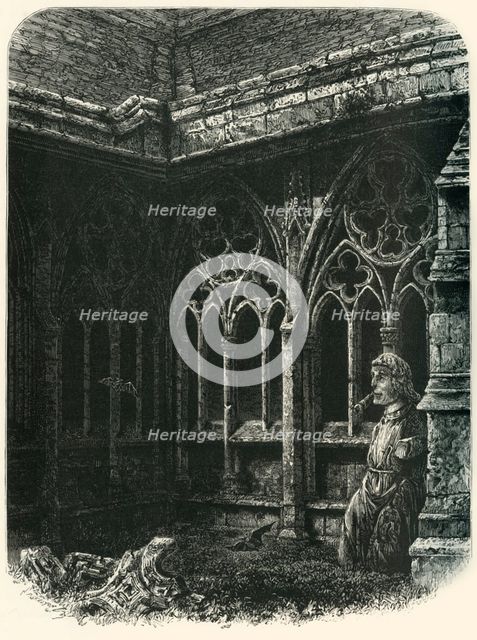 'The Cloisters, Lincoln', c1870.