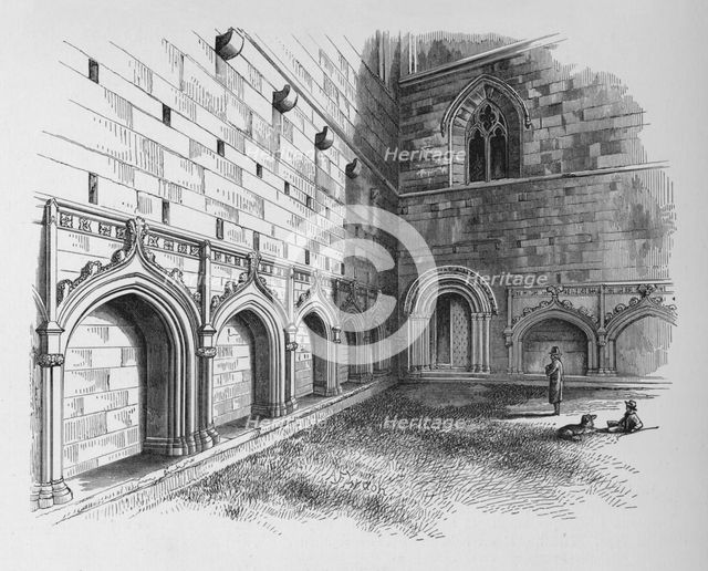 'The Cloisters', Melrose Abbey, c1880, (1897). Artist: Alexander Francis Lydon.