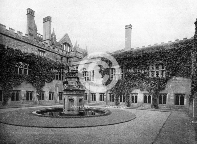 The cloisters, Newstead Abbey, Nottinghamshire, 1924-1926. Artist: Valentine & Sons Ltd
