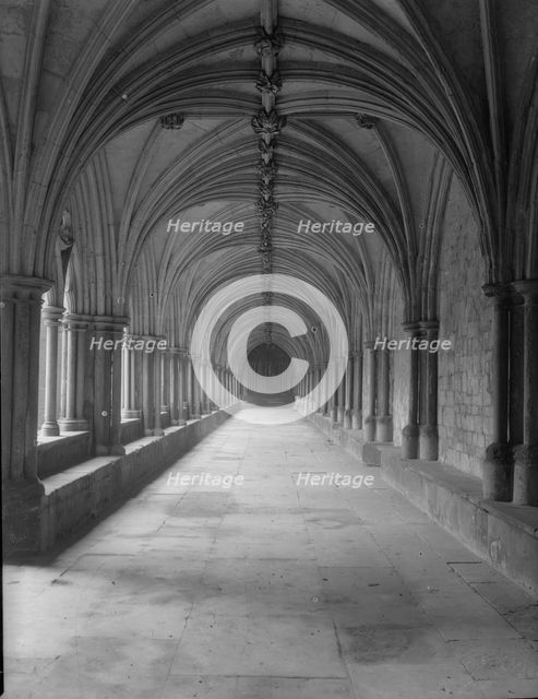 The Cloisters, Norwich Cathedral, Norfolk, c1955. Creator: Arthur Charles Kirby Ware.
