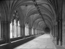 The Cloisters, Norwich Cathedral, Norfolk, c1955. Creator: Arthur Charles Kirby Ware