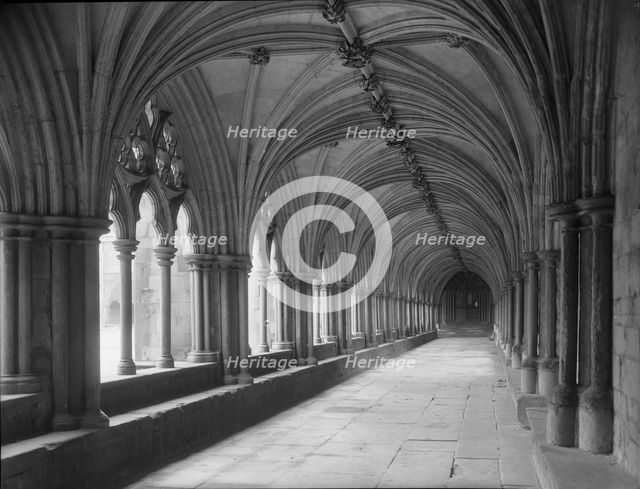 The Cloisters, Norwich Cathedral, Norfolk, c1955. Creator: Arthur Charles Kirby Ware.