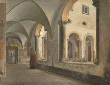 The Cloisters of the Franciscan Monastery Santa Maria in Aracoeli in Rome, 1813-1816. Creator: CW Eckersberg
