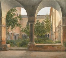 The Cloisters of San Lorenzo fuori le mura in Rome; 1814-1816. Creator: CW Eckersberg
