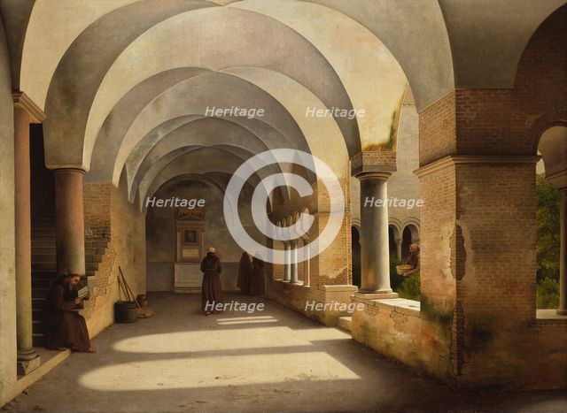 The Cloisters, San Lorenzo fuori le mura, 1824. Creator: CW Eckersberg.