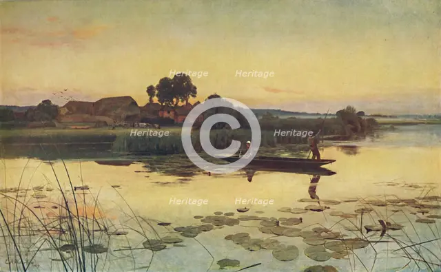 'The Close of a Midsummer's Day', 1879. Creator: Sir Ernest Albert Waterlow.