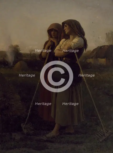The Close of Day, 1865. Creator: Jules Breton.