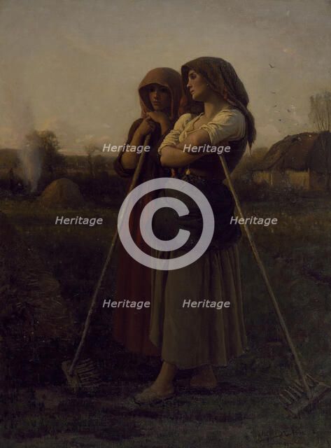 The Close of Day, 1865. Creator: Jules Breton.