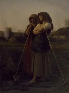 The Close of Day, 1865. Creator: Jules Breton