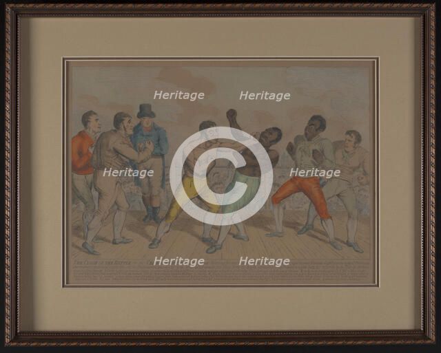 The Close of the Battle or the Champion Triumphant, October 3, 1811. Creator: Unknown.