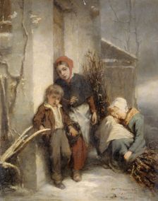 The closed door, 1855. Creator: Octave Tassaert