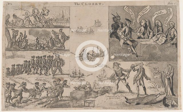 The Closet, January 28, 1778., January 28, 1778. Creator: Anon.