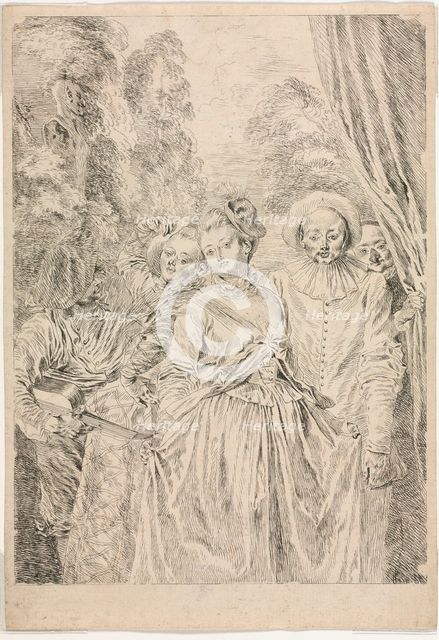 The Clothes are Italian, 1715-16. Creator: Jean Antoine Watteau (French, 1684-1721).