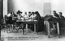 The clothing of the prisoner of war Champs-Élysées, Paris, World War I, 1914-1918