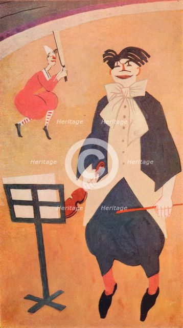 The Clown. Mural Decoration in Boulestin's Restaurant, London', c1927. Artist: Jean-Emile Laboureur.
