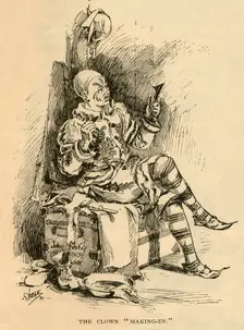 The Clown "Making-Up", 1882. Creator: Unknown