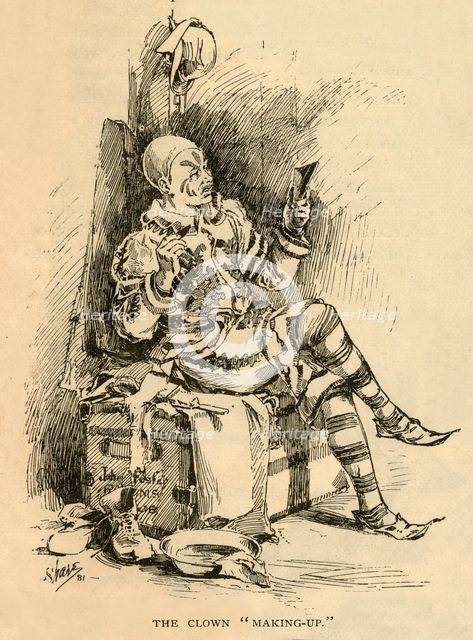 'The Clown "Making-Up", 1882. Creator: Unknown.