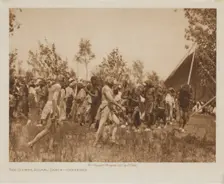 The Clowns, Animal Dance, Cheyenne, 1927. Creator: Edward Sheriff Curtis