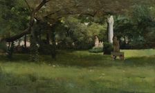 The Cluny Museum Garden in Paris, 1878. Creator: Albert Edelfelt