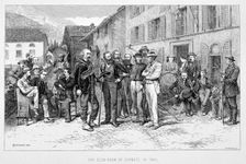 The Club Room of Zermatt in 1864 19th century. Creator: James Mahoney