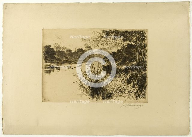 The Clyde Near Carmyle, 1889. Creator: David Young Cameron.