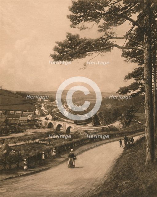 'The Clyde at Kirkfieldbank, from the Braes near Lanark', 1902. Artist: Unknown.