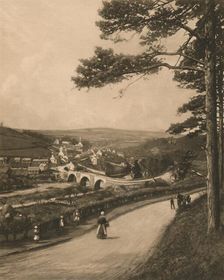 The Clyde at Kirkfieldbank, from the Braes near Lanark 1902