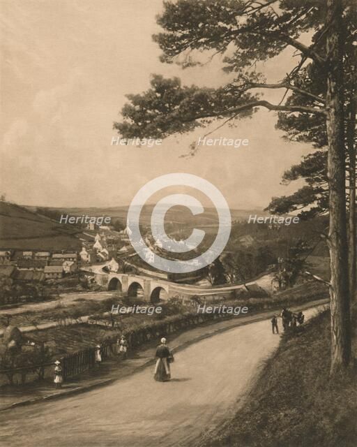 'The Clyde at Kirkfieldbank, from the Braes near Lanark', 1902. Artist: Unknown.