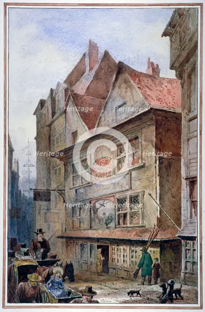 The Cock and Magpie Tavern, Drury Lane, Westminster, London, 1862. Artist: Waldo Sargeant