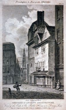 The Cock and Magpie Public House, Drury Lane, Westminster, London, 1807. Artist: Samuel Rawle