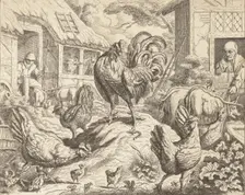 The Cock and the Precious Stone, from Aesop's Fables, ca. 1760. Creator: James Kirk