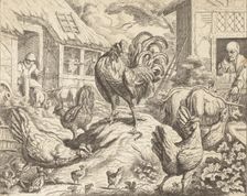 The Cock and the Precious Stone, from Aesop's Fables, ca. 1760. Creator: James Kirk