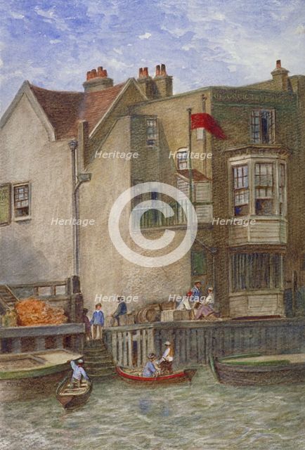 The Cock Inn, St Katherine's Way, Stepney, London, c1868. Artist: JT Wilson