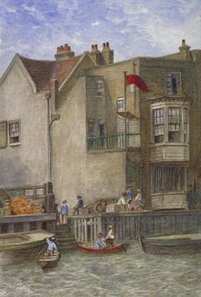 The Cock Inn, St Katherine's Way, Stepney, London, c1868. Artist: JT Wilson