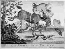 The Cockney at a Fox Hunt 1779. Artist: Anon