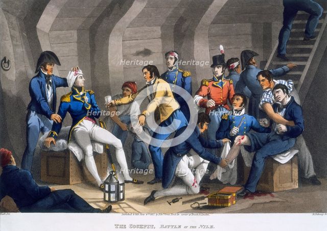 'The Cockpit, Battle of the Nile', 1819. Creator: Matthew Dubourg.