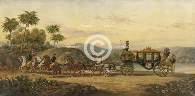 The Coach of Mangkoe Nagoro IV, c.1870. Creator: Pieter Haaxman.