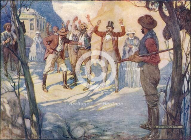 'The Coach Would Be Held-Up and All The Passengers Robbed', c1908, (c1920).  Artist: Joseph Ratcliffe Skelton.