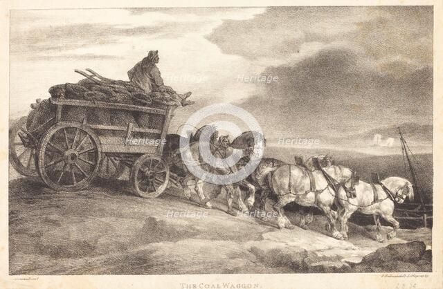 The Coal Waggon, 1821. Creator: Theodore Gericault.
