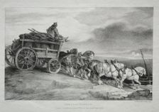 The Coal Wagon, 1821. Creator: Théodore Géricault (French, 1791-1824)