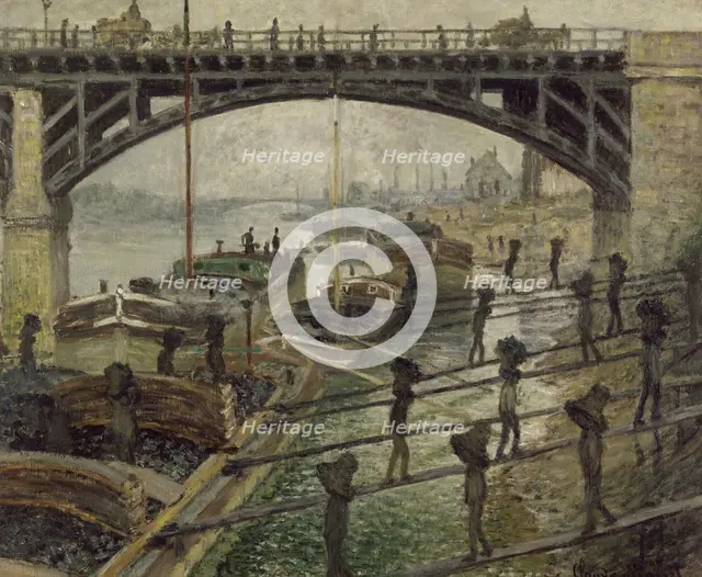 The Coalmen, c. 1875. Artist: Monet, Claude (1840-1926)