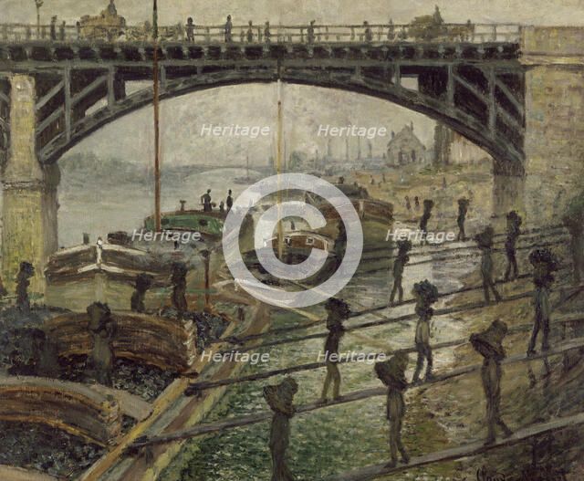 The Coalmen, c. 1875. Artist: Monet, Claude (1840-1926)