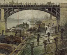 The Coalmen, c. 1875. Artist: Monet, Claude (1840-1926)